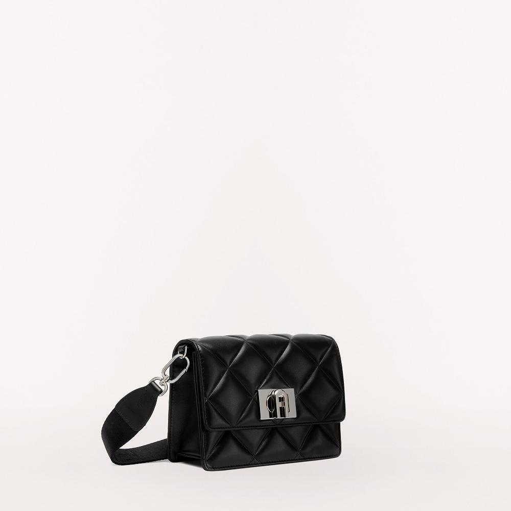 Furla 1927 Soft Väskor Dam Svarta Rea AUZ034852